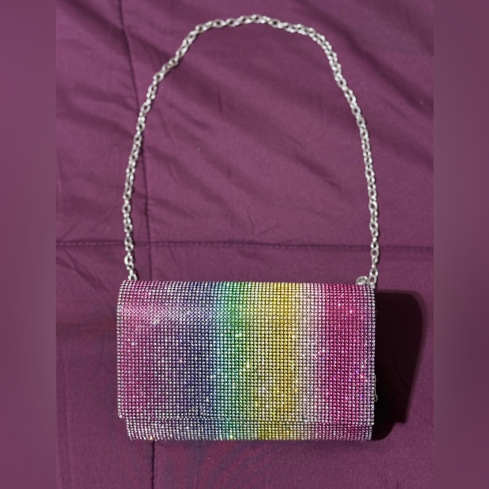 Jessica McClintock Elegant Rainbow Clutch